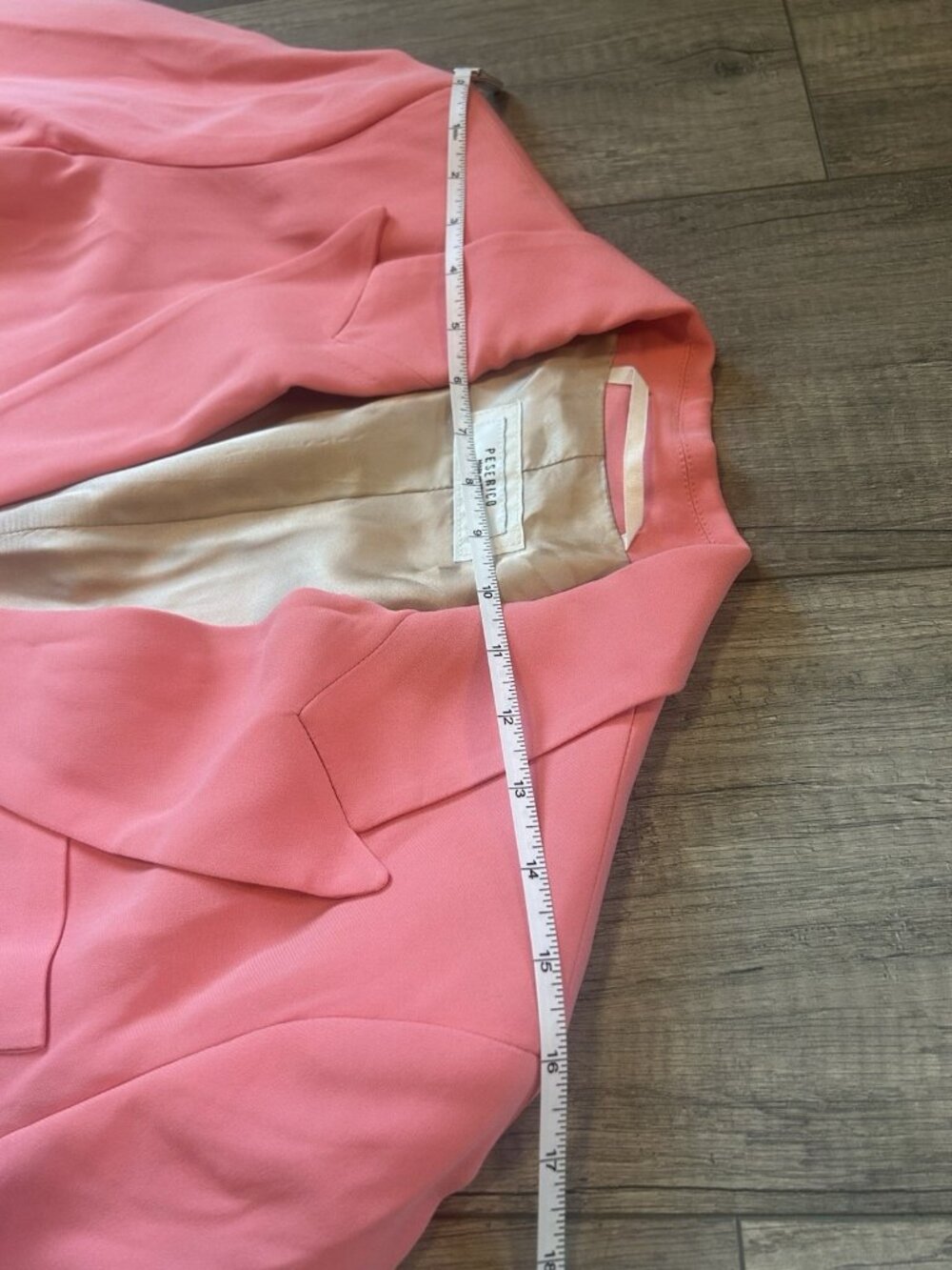 Peserico Womens Pink Suit Blazer & Pants Set IT 44 US 8 Italy Graduation Sparkle - Picture 6 of 16